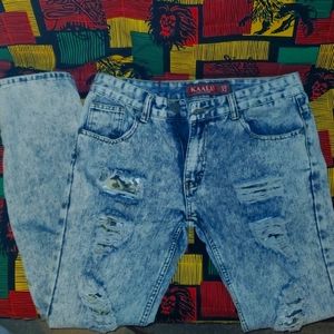 Kaalu mens distressed denim jeans